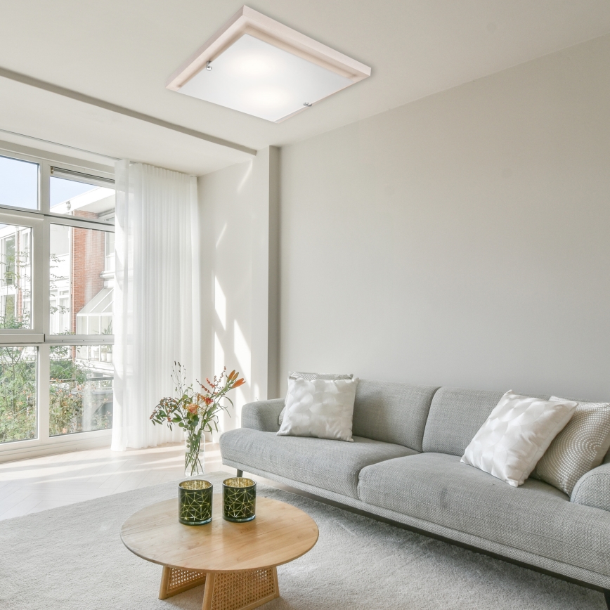 Lampada da soffitto 1xE27/60W/230V faggio