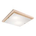 Lampada da soffitto 2xE27/60W/230V faggio