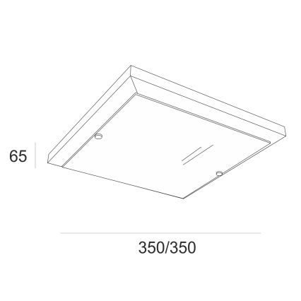 Lampada da soffitto 2xE27/60W/230V faggio