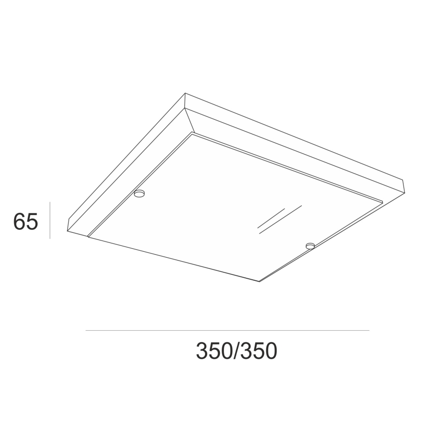 Lampada da soffitto 2xE27/60W/230V faggio