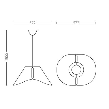 Lampada da soffitto a sospensione E27/60W/230V