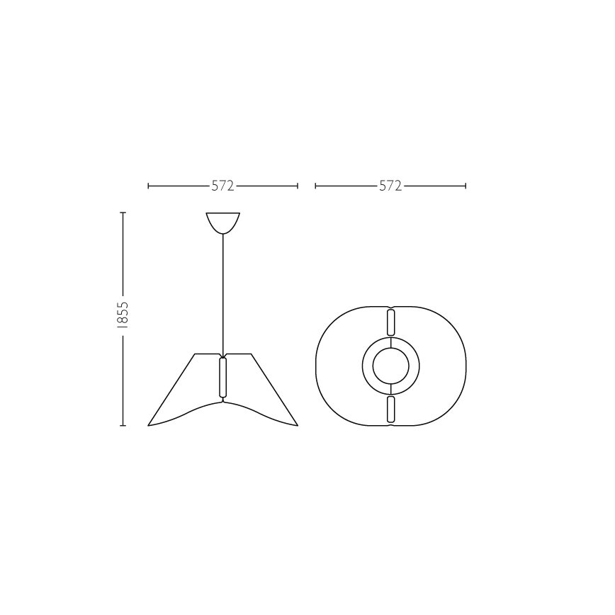 Lampada da soffitto a sospensione E27/60W/230V