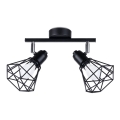 Lampada da soffitto ARTEMIS 2xE14/40W/230V nero