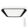 Lampada da soffitto dimmerabile LED QUADRO LED/38W/230V 3000-6000K bianco/nero con telecomando