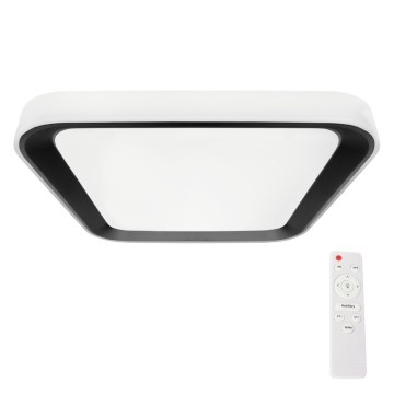 Lampada da soffitto dimmerabile LED QUADRO LED/38W/230V 3000-6000K bianco/nero con telecomando