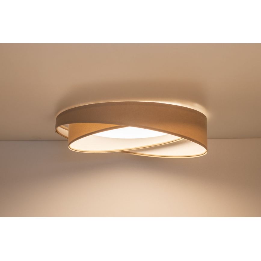 Lampada da soffitto GALAXY MODERN LED/24W/230V Ø 55 cm beige/bianco