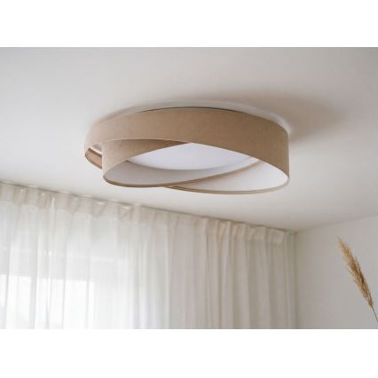 Lampada da soffitto GALAXY MODERN LED/24W/230V Ø 55 cm beige/bianco