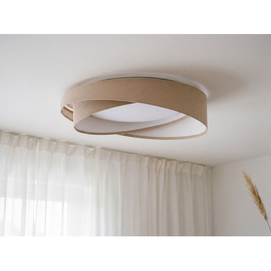 Lampada da soffitto GALAXY MODERN LED/24W/230V Ø 55 cm beige/bianco