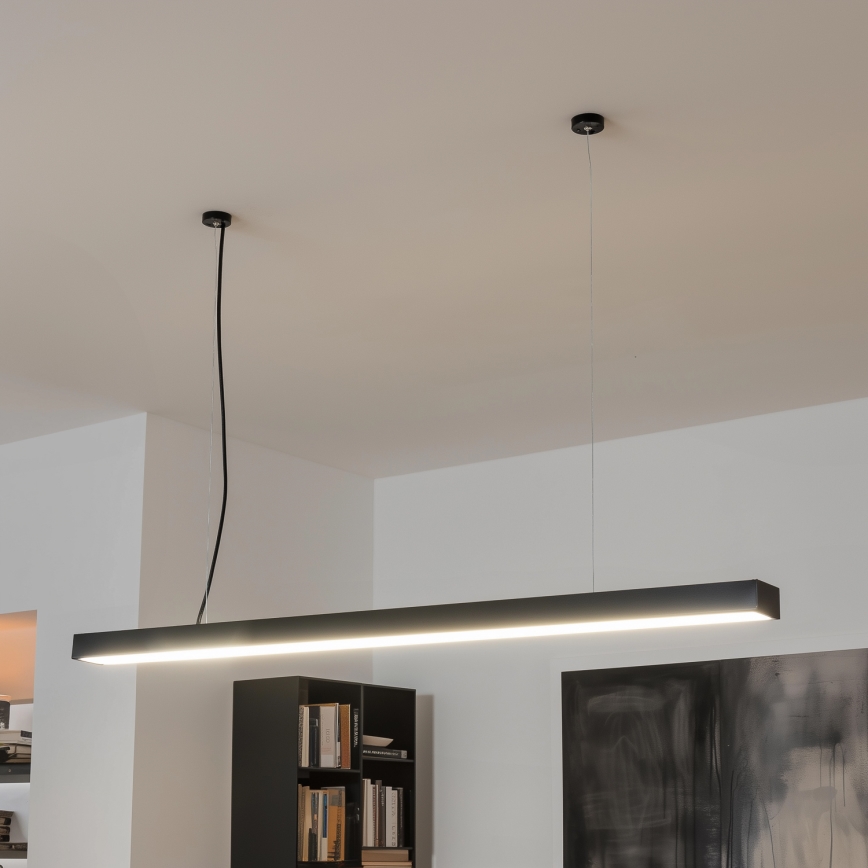 Lampada da soffitto LED a montaggio superficiale o a sospensione CYNIDECO LED/12W/230V 4000K nero