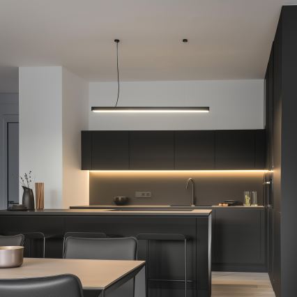 Lampada da soffitto LED a montaggio superficiale o a sospensione CYNIDECO LED/12W/230V 4000K nero