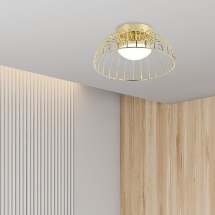 Lampada da soffitto LED BETSY LED/12W/230V Ø 25 cm dorata
