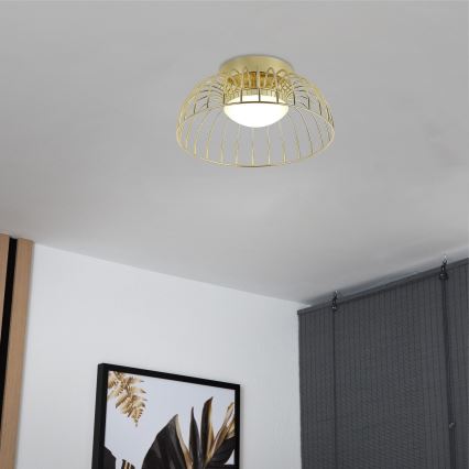 Lampada da soffitto LED BETSY LED/12W/230V Ø 25 cm dorata