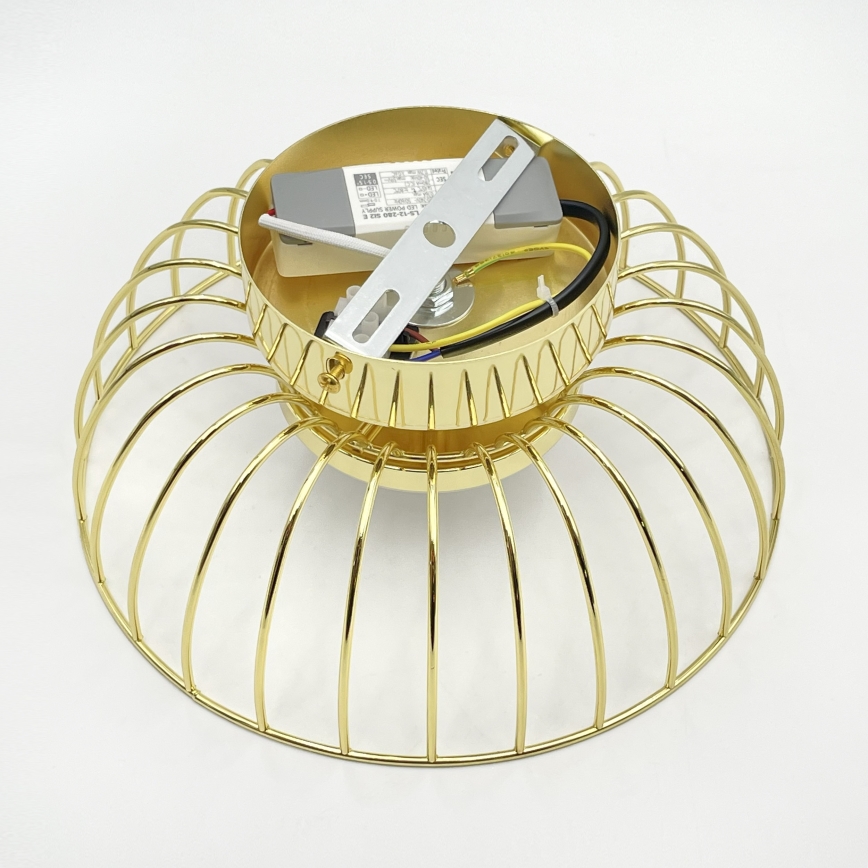 Lampada da soffitto LED BETSY LED/12W/230V Ø 25 cm dorata