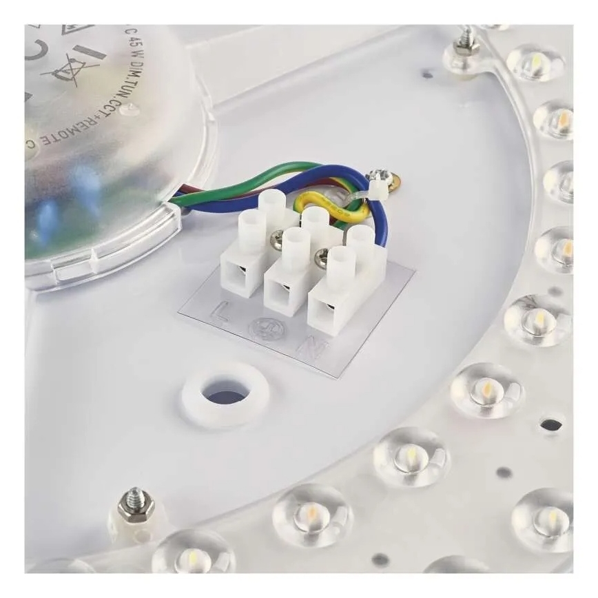 Plafoniera LED dimmerabile ILVI LED/30W/230V 2700-6500K Ø 40 cm finitura effetto legno + telecomando