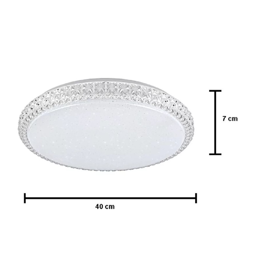 Lampada da soffitto LED dimmerabile IRINA LED/48W/230V con telecomando