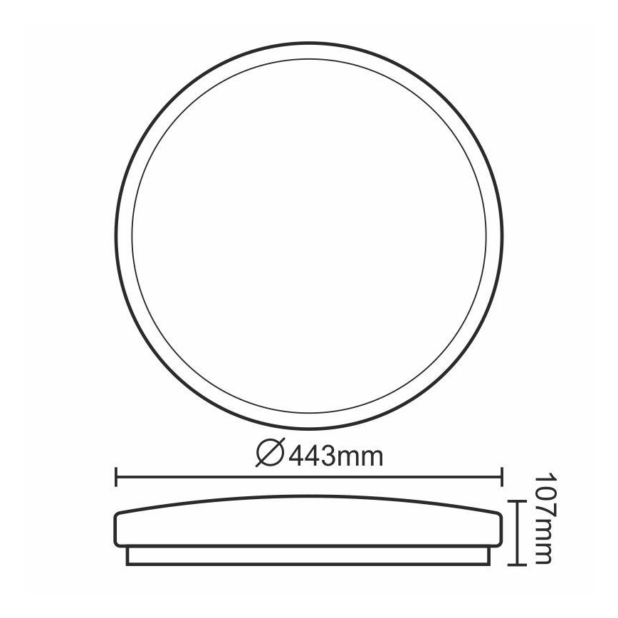 Lampada da soffitto LED dimmerabile LC8 LED/50W/230V + telecomando
