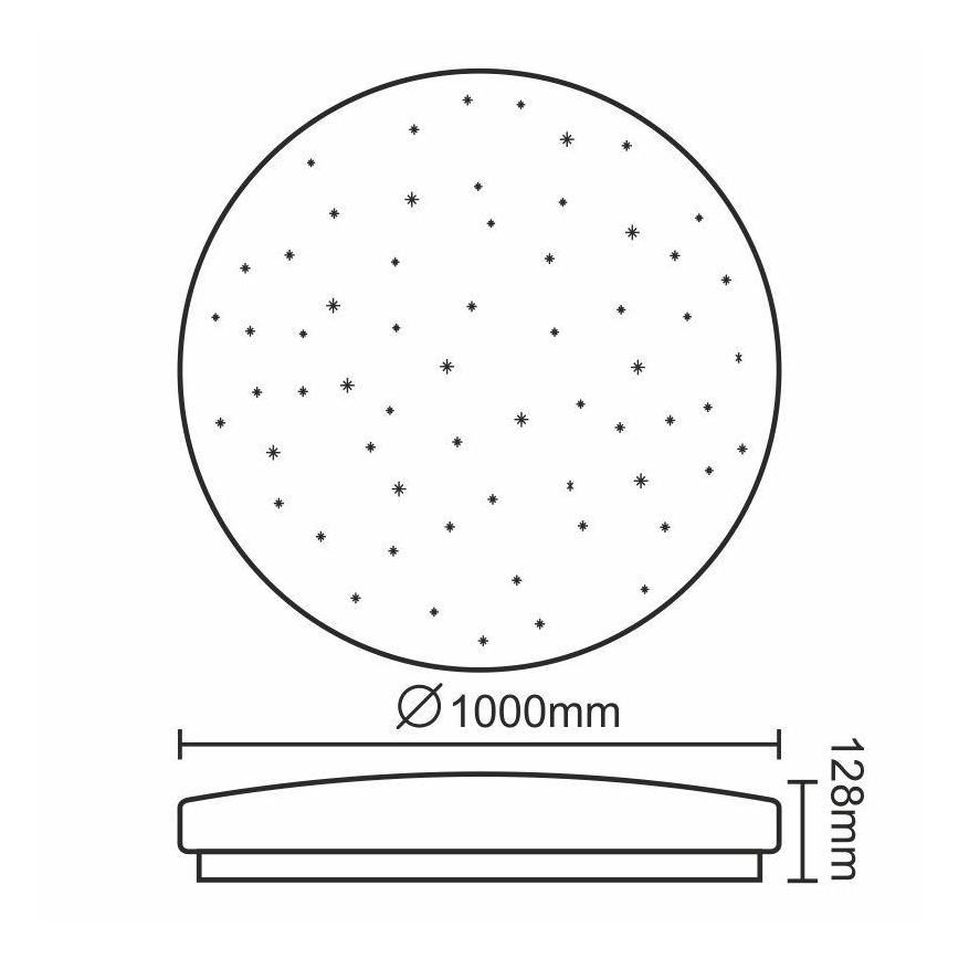 Lampada da soffitto LED dimmerabile LED/150W/230V + telecomando