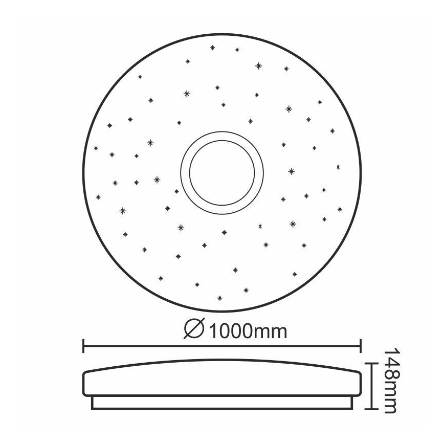 Lampada da soffitto LED dimmerabile LED/150W/230V