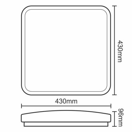 Lampada da soffitto LED dimmerabile LED/50W/230V