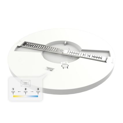 Lampada da soffitto LED EVORA 18W 230V 3000/4000/6000K Ø 22,5 cm bianca