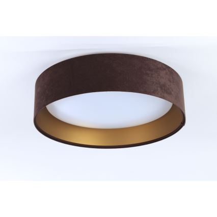 Lampada da soffitto LED GALAXY LED/24W/230V diam. 44 cm marrone/oro