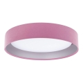 Lampada da soffitto LED GALAXY LED/24W/230V diam. 44 cm rosa/argento