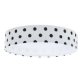 Lampada da soffitto LED per bambini GALAXY KIDS LED/24W/230V a pois bianco/nero