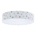 Lampada da soffitto LED per bambini GALAXY KIDS LED/24W/230V a pois multicolore
