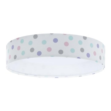 Lampada da soffitto LED per bambini GALAXY KIDS LED/24W/230V a pois multicolore