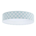 Lampada da soffitto LED per bambini GALAXY KIDS LED/24W/230V pois verde/bianco