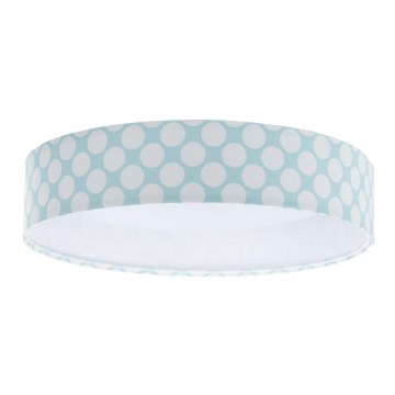 Lampada da soffitto LED per bambini GALAXY KIDS LED/24W/230V pois verde/bianco