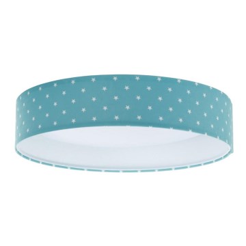 Lampada da soffitto LED per bambini GALAXY KIDS LED/24W/230V stelle turchese/bianco
