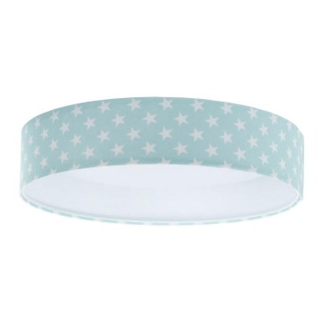 Lampada da soffitto LED per bambini GALAXY KIDS LED/24W/230V stelle verde/bianco