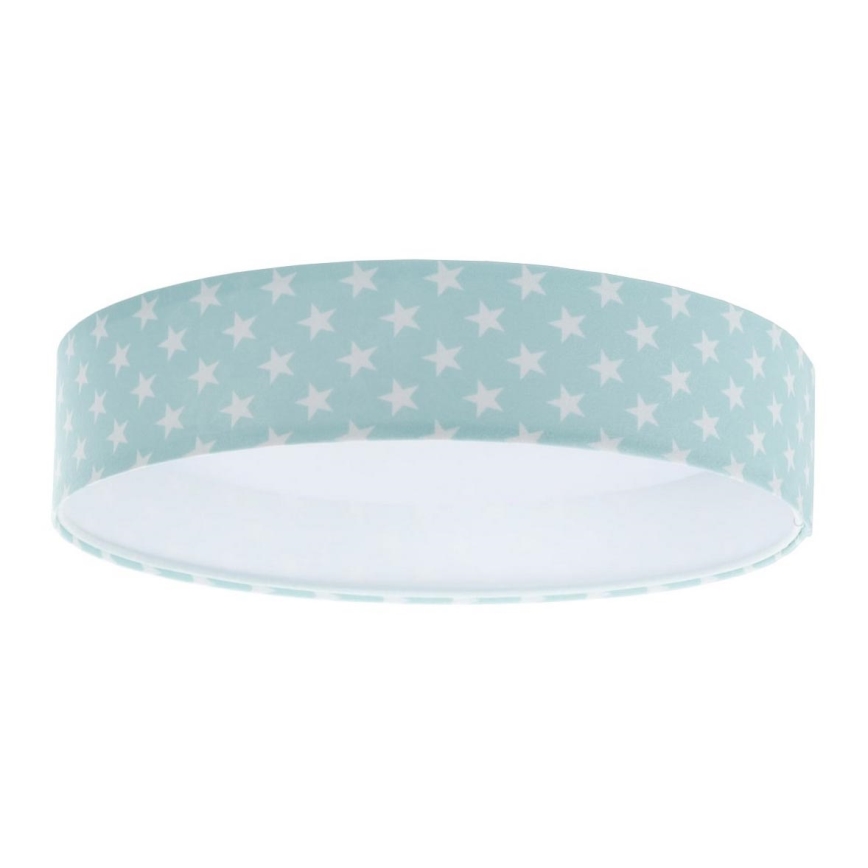 Lampada da soffitto LED per bambini GALAXY KIDS LED/24W/230V stelle verde/bianco