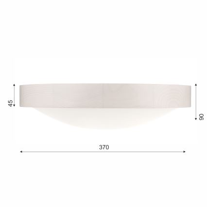 Lampada da soffitto MEDA 2xE27/60W/230V pino