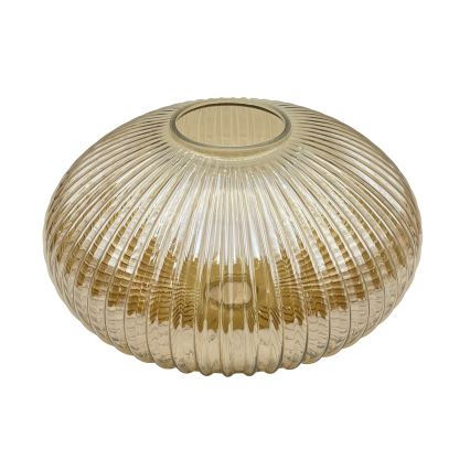 Lampada da soffitto MILOU WOOD 1xE27/15W/230V rovere/beige fumé Ø 29 cm