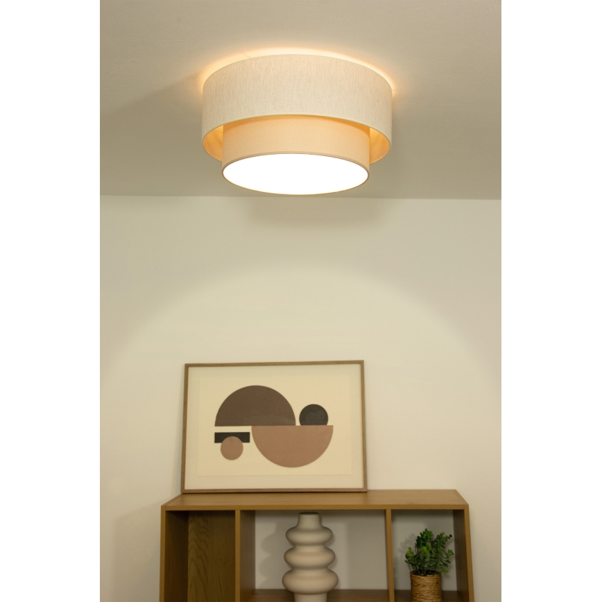 Lampada da soffitto NATIA 1xE27/60W/230V crema