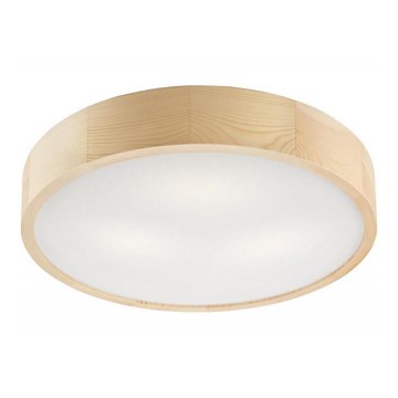 Lampada da soffitto NATURAL 3xE27/60W/230V Ø 47 cm pino