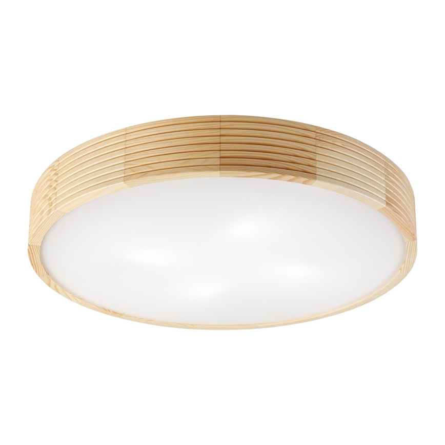 Lampada da soffitto NATURAL MODERN 4xE27/15W/230V Ø 58 cm in pino