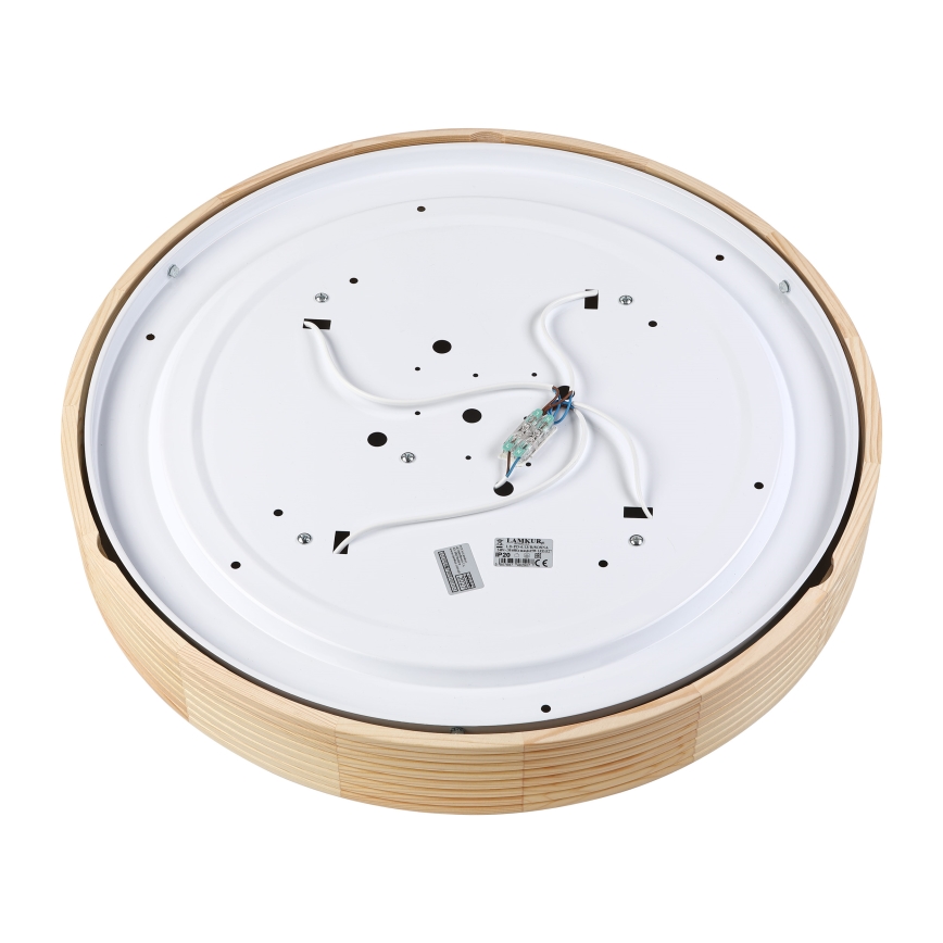 Lampada da soffitto NATURAL MODERN 4xE27/15W/230V Ø 58 cm in pino