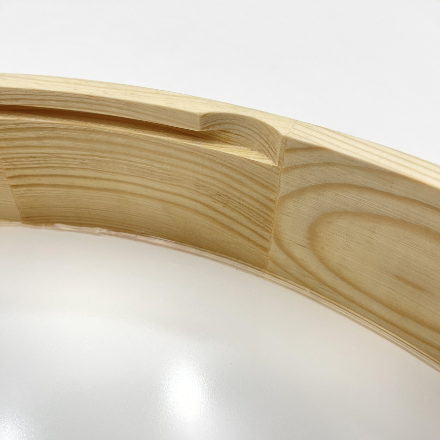 Lampada da soffitto NATURAL MODERN 4xE27/15W/230V Ø 58 cm in pino