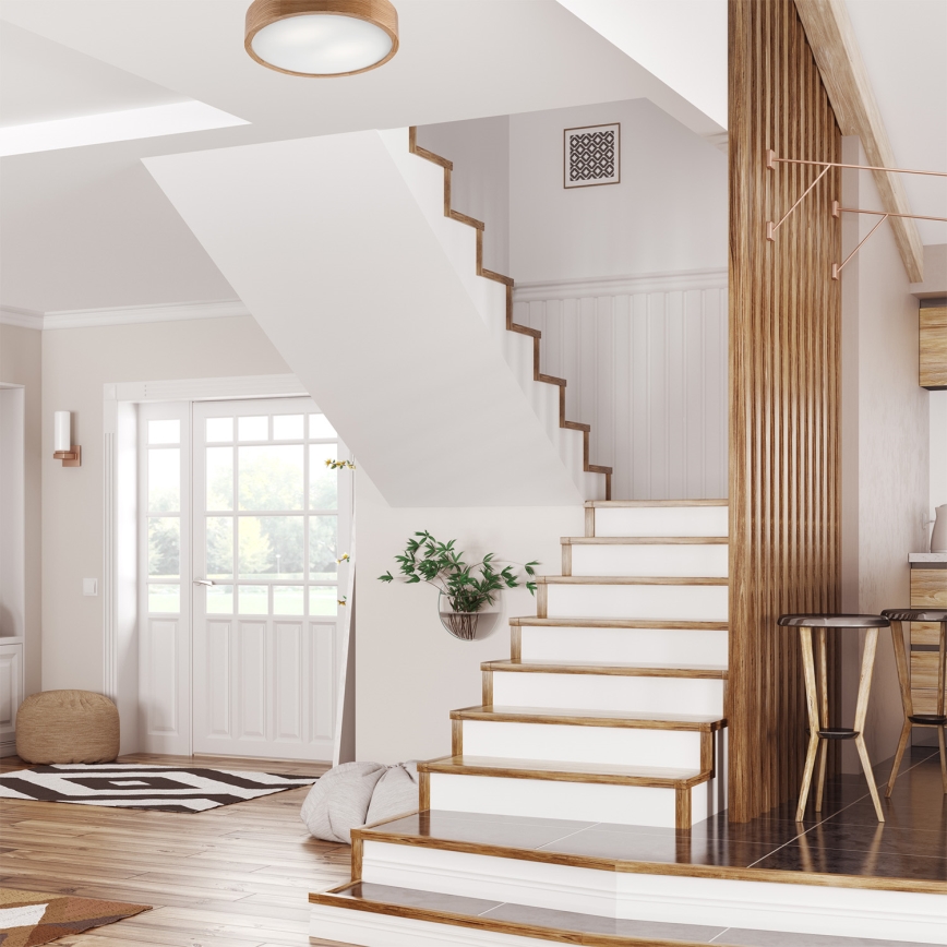 Lampada da soffitto OAK 2xE27/60W/230V rovere ? 37,5 cm