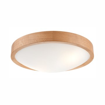 Lampada da soffitto OAK SLIM 2xE27/60W/230V rovere ? 37 cm