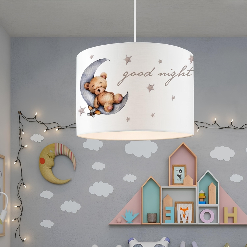 Lampada da soffitto per bambini CANDY 1xE27/40W/230V bianca/marrone