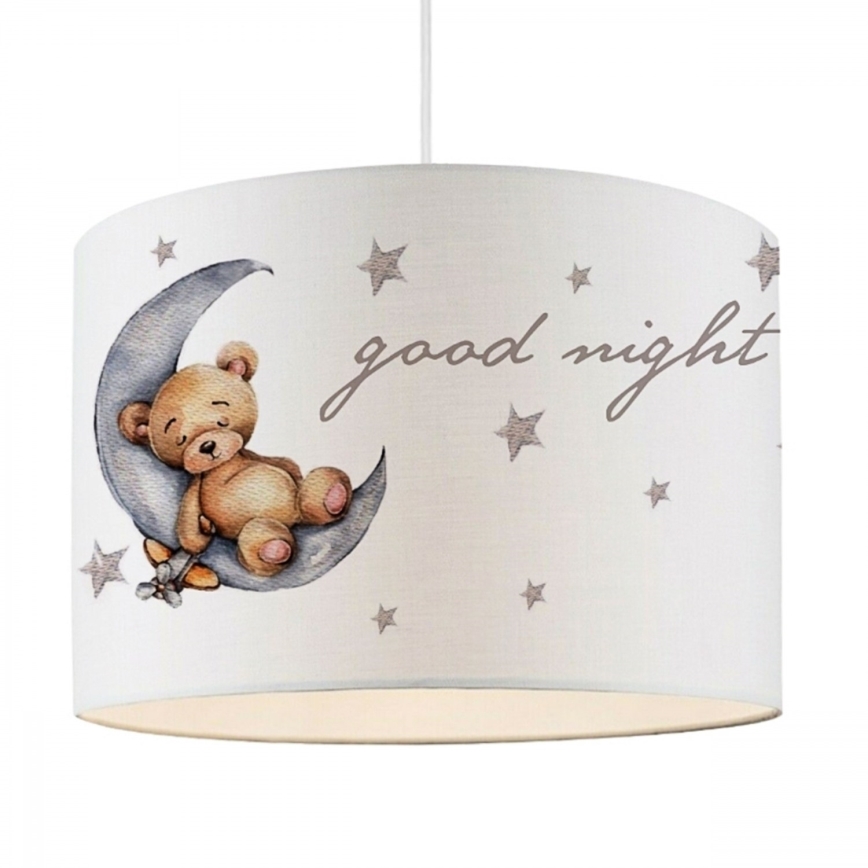 Lampada da soffitto per bambini CANDY 1xE27/40W/230V bianca/marrone