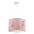 Lampada da soffitto per bambini CANDY 1xE27/40W/230V rosa