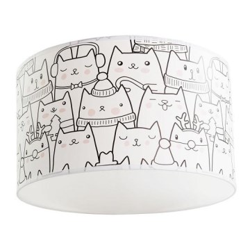 Lampada da soffitto per bambini CATS 1xE27/60W/230V