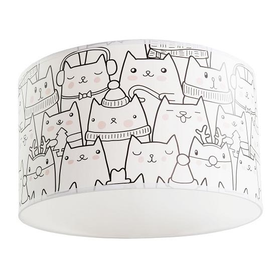 Lampada da soffitto per bambini CATS 1xE27/60W/230V
