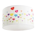 Lampada da soffitto per bambini HEARTS 1xE27/60W/230V