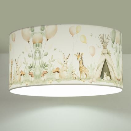 Lampada da soffitto per cameretta KIDS ROOM 1xE27/60W/230V Ø 40 cm – con simpatici animaletti